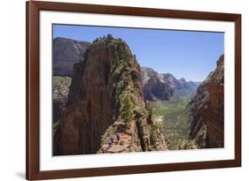 Trail to Angels Landing, Zion National Park, Utah, United States of America, North America-Gary-Framed Photographic Print