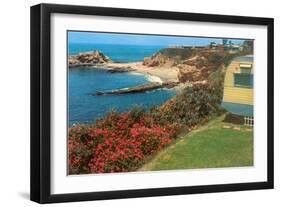 Trailer by the Sea-null-Framed Art Print