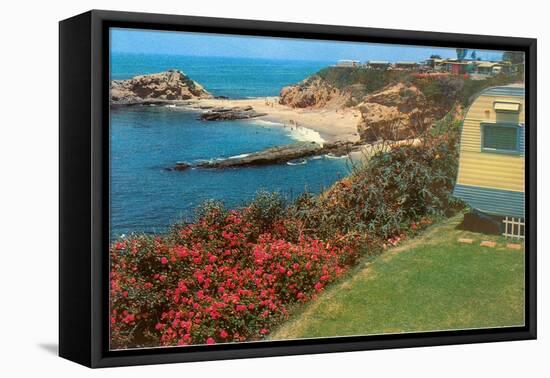 Trailer by the Sea-null-Framed Stretched Canvas