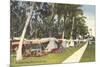 Trailer Campground, Florida-null-Mounted Art Print