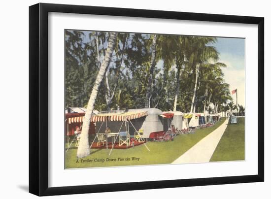 Trailer Campground, Florida-null-Framed Art Print