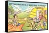 Trailer Cartoon-null-Framed Stretched Canvas