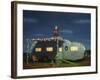 Trailer House Christmas-James W Johnson-Framed Giclee Print