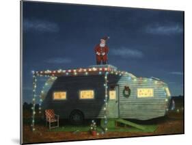 Trailer House Christmas-James W Johnson-Mounted Giclee Print