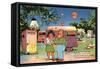 Trailer Park Cartoon-null-Framed Stretched Canvas