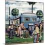 "Trailer Park Garden", February 2, 1952-Stevan Dohanos-Mounted Giclee Print