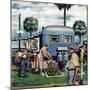 "Trailer Park Garden", February 2, 1952-Stevan Dohanos-Mounted Premium Giclee Print