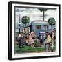 "Trailer Park Garden", February 2, 1952-Stevan Dohanos-Framed Giclee Print