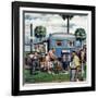 "Trailer Park Garden", February 2, 1952-Stevan Dohanos-Framed Giclee Print