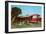 Trailer with Awning in Park-null-Framed Art Print