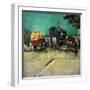 Trailers, Bohemian Encampment in the Vicinity of Arles (Oil on Canvas, 1888)-Vincent van Gogh-Framed Giclee Print