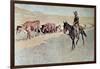 Trailing Texas Longhorns-Frederic Sackrider Remington-Framed Giclee Print