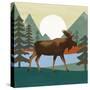 Trailside Animals III-Victoria Barnes-Stretched Canvas