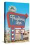 Trailway Inn, Vintage Motel-null-Stretched Canvas