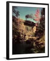 Train #201 East Bound over Bridge 52 on the Abingdon Branch, Virginia-O^ Winston Link-Framed Art Print