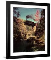 Train #201 East Bound over Bridge 52 on the Abingdon Branch, Virginia-O^ Winston Link-Framed Art Print