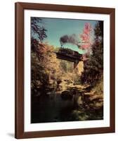 Train #201 East Bound over Bridge 52 on the Abingdon Branch, Virginia-O^ Winston Link-Framed Art Print