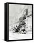 Train Accident at the Gare Montparnasse in Paris on 22nd October 1895-null-Framed Stretched Canvas