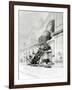 Train Accident at the Gare Montparnasse in Paris on 22nd October 1895-null-Framed Giclee Print