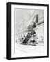 Train Accident at the Gare Montparnasse in Paris on 22nd October 1895-null-Framed Giclee Print