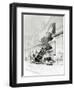 Train Accident at the Gare Montparnasse in Paris on 22nd October 1895-null-Framed Giclee Print