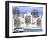 Train and Sleds in the Trees-Gordon Barker-Framed Premium Giclee Print