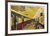 Train Arrives at Wood Green Station London-William Mcdowell-Framed Art Print