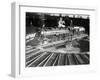 Train Arriving at Switching Station-null-Framed Photographic Print