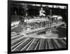 Train Arriving at Switching Station-null-Framed Photographic Print