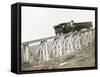 Train Ascending Mount Washington-null-Framed Stretched Canvas