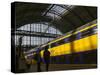 Train at Central Station, Amsterdam, Netherlands-Keren Su-Stretched Canvas