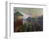 Train at Night C.1890-Lionel Walden-Framed Premium Giclee Print