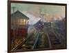 Train at Night C.1890-Lionel Walden-Framed Giclee Print