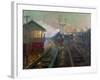 Train at Night C.1890-Lionel Walden-Framed Giclee Print