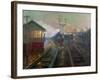 Train at Night C.1890-Lionel Walden-Framed Giclee Print