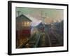 Train at Night C.1890-Lionel Walden-Framed Giclee Print