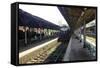 Train at Platform, Kandy Train Station, Kandy, Sri Lanka, Asia-Simon Montgomery-Framed Stretched Canvas