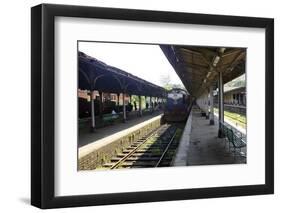 Train at Platform, Kandy Train Station, Kandy, Sri Lanka, Asia-Simon Montgomery-Framed Photographic Print