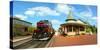 Train at railway station, New Hope, Bucks County, Pennsylvania, USA-null-Stretched Canvas