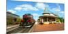 Train at railway station, New Hope, Bucks County, Pennsylvania, USA-null-Mounted Premium Photographic Print
