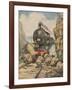 Train Bandits Foiled, C20-Alfredo Ortelli-Framed Art Print