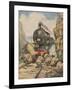 Train Bandits Foiled, C20-Alfredo Ortelli-Framed Art Print