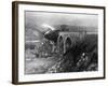 Train Blown Off Tracks-null-Framed Photographic Print