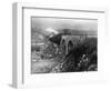 Train Blown Off Tracks-null-Framed Photographic Print