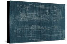 Train Blueprint I-Vision Studio-Stretched Canvas