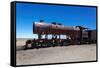 Train Boneyard, Salar De Uyuni, Bolivia, South America-Guido Amrein-Framed Stretched Canvas