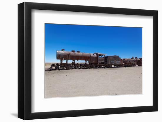 Train Boneyard, Salar De Uyuni, Bolivia, South America-Guido Amrein-Framed Photographic Print