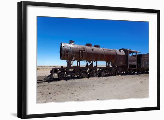 Train Boneyard, Salar De Uyuni, Bolivia, South America-Guido Amrein-Framed Photographic Print