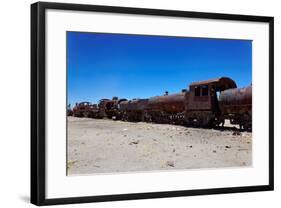 Train Boneyard, Salar De Uyuni, Bolivia, South America-Guido Amrein-Framed Photographic Print