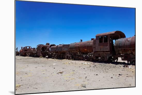 Train Boneyard, Salar De Uyuni, Bolivia, South America-Guido Amrein-Mounted Photographic Print